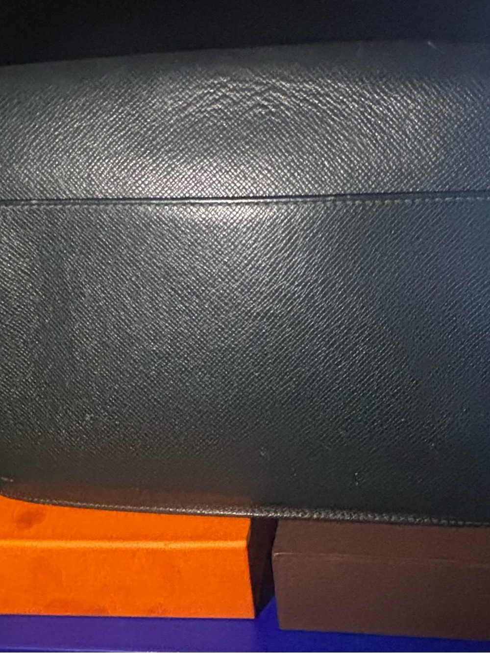 LOUIS VUITTON Pochette Kourad Episea Taiga Clutch Bag - Picture 5 of 11